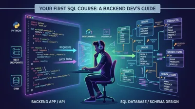 Developer sitting at a computer