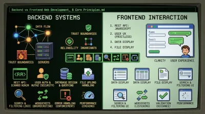 Backend vs frontend web development
