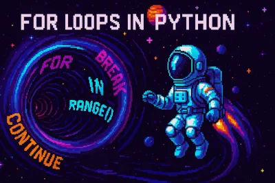Spaceman floating towards a looping wormhole in space.