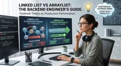 diagram of linked list and arraylist
